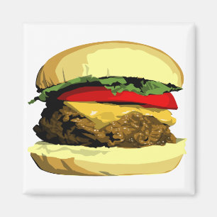 チーズバーガーの磁石 マグネット