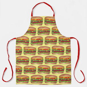 チーズバーガーチーズバーガーファストフードハンバーガー エプロン