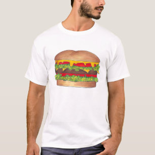 チーズバーガーチーズバーガー調理食品 Tシャツ