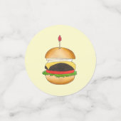 チーズバーガーチーズバーガーBBQバーベキュークックアウト コンフェッティ (スモール正面)