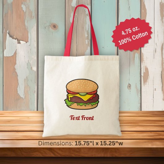 チーズバーガートートバッグ トートバッグ