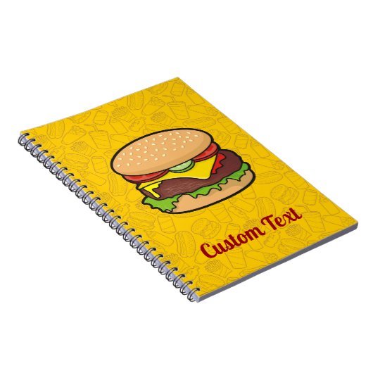 チーズバーガーノートブック ノートブック (右側)