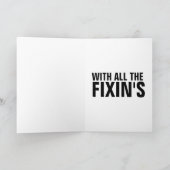 チーズバーガーハッピーバースデーグリーティングカード カード (内部)