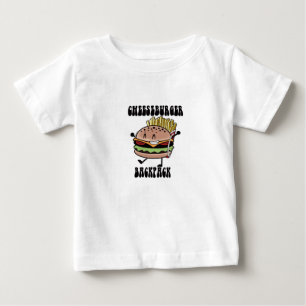 チーズバーガーバックパックTシャツ ベビーTシャツ