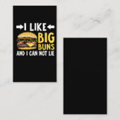 チーズバーガーブンラバーグルメおもしろいフードジョーク 名刺 (正面/裏面)