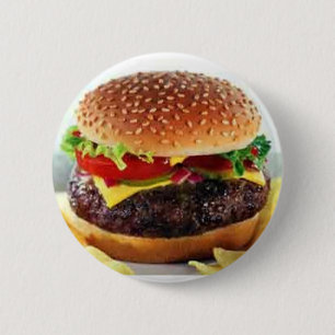 チーズバーガーボタン 缶バッジ