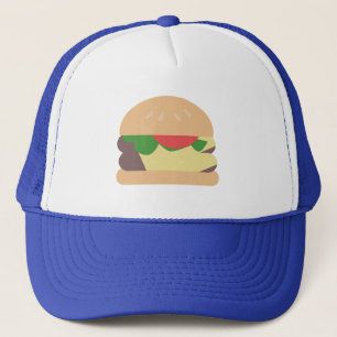 チーズバーガーミニマリスト楽しいフードファン キャップ