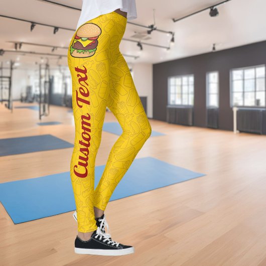 チーズバーガーレギンス レギンス