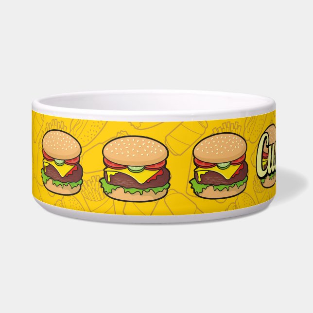 チーズバーガー丼 ボウル (左)