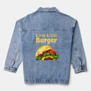 チーズバーガー全国ハンバーガーデイファーストフード デニムジャケット