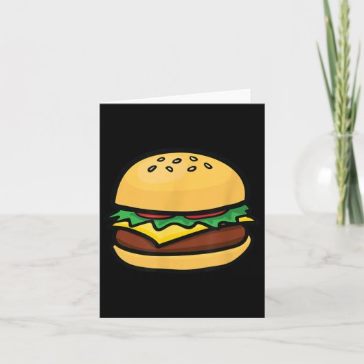 チーズバーガー絵文字ハンバーガーチーズBbq カード (正面)