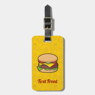 チーズバーガー荷物タグ ラゲッジタグ
