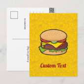 チーズバーガー葉書 ポストカード (正面/裏面)
