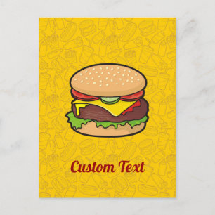 チーズバーガー葉書 ポストカード