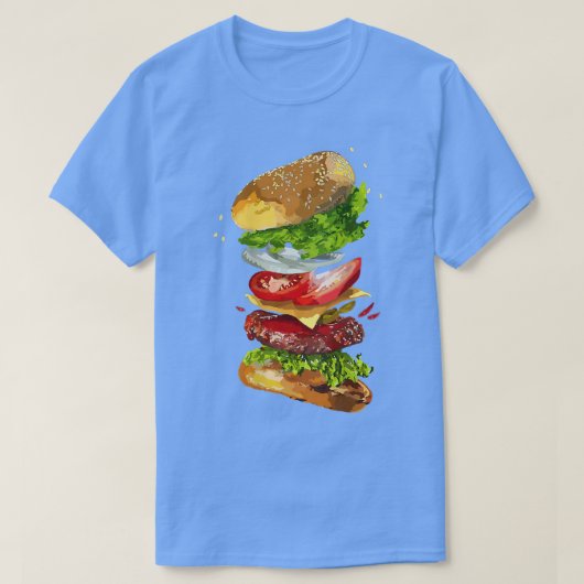 チーズバーガー裏印刷2 Tシャツ (デザイン正面)