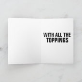 チーズバーガー誕生日カード カード (内部)