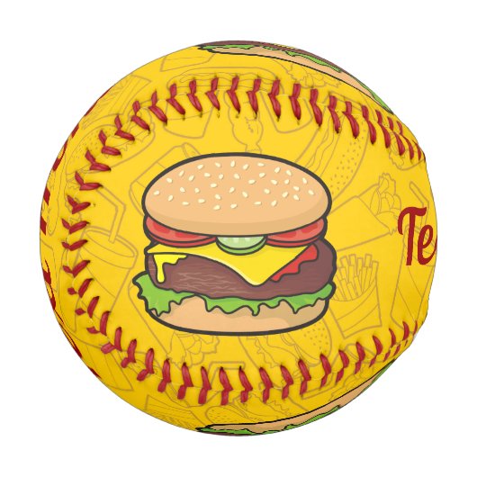 チーズバーガー野球 野球ボール (裏面右)