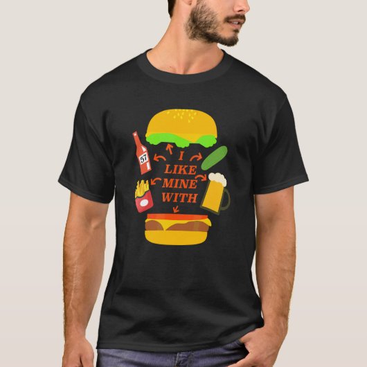 チーズバーガー食べ放題パラダイス コンサート Tシャツ (正面)