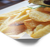 チーズバーガー食事インロンドンフォトプリント フォトプリント            (角)