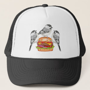 チーズバーガー鳥トリオタホマウンテン《鳥》アメリカゴガラ キャップ