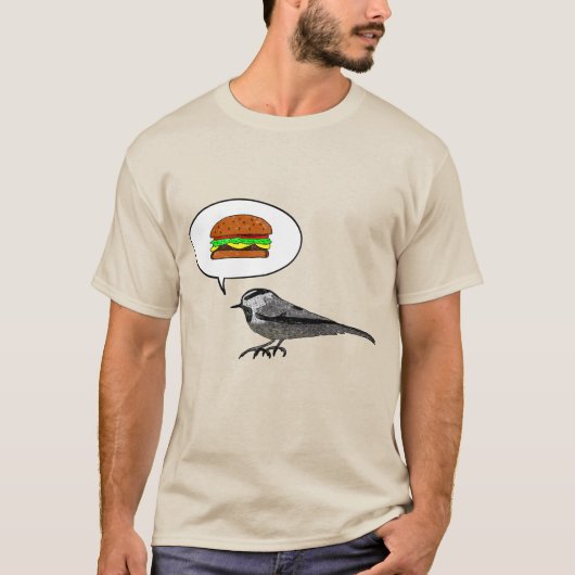 チーズバーガー鳥：山の《鳥》アメリカゴガラ Tシャツ (正面)