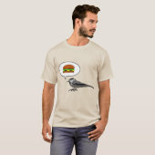 チーズバーガー鳥：山の《鳥》アメリカゴガラ Tシャツ (正面フル)