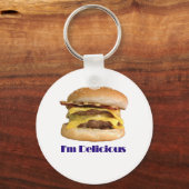チーズバーガー – おいしい キーホルダー (正面)