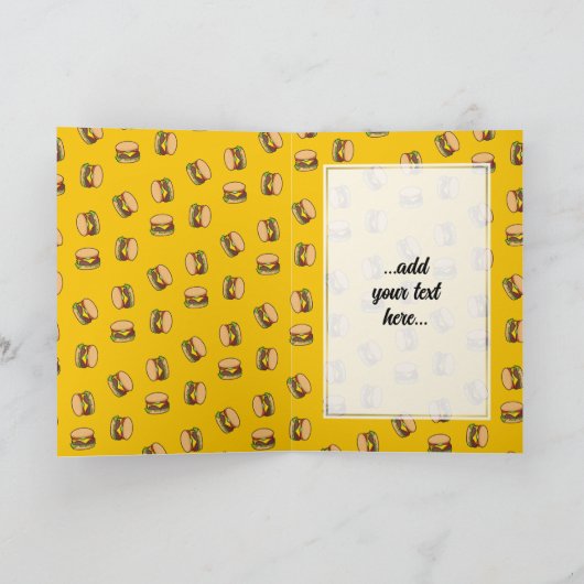 チーズバーガー カード (内部)