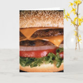 チーズバーガー カード (黄色い花)