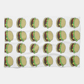 チーズバーガー キッチンタオル (横)