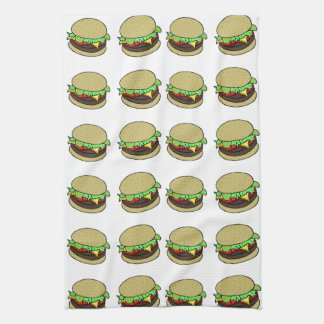 チーズバーガー キッチンタオル