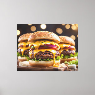チーズバーガー キャンバスプリント