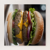 チーズバーガー ジグソーパズル (横)