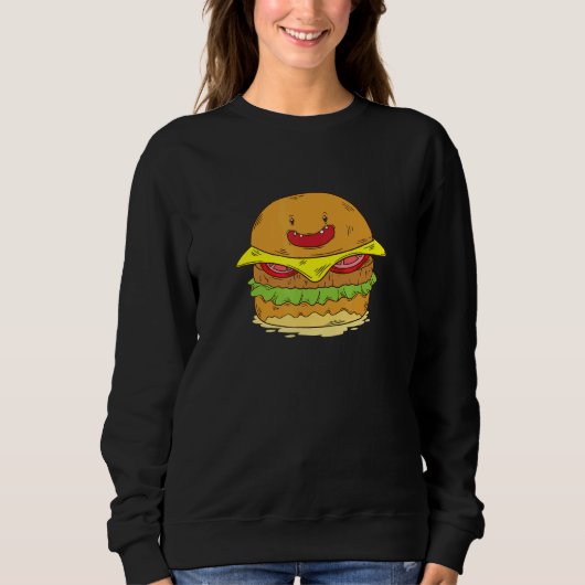 チーズバーガー スウェットシャツ (正面)