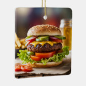 チーズバーガー セラミックオーナメント (右)