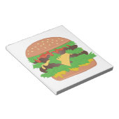 チーズバーガー ノートパッド (アングル)