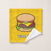 チーズバーガー バスタオルセット (ウォッシュタオル)