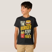 チーズバーガー バーガー ハンバーガー bbq 肉 tシャツ (正面フル)