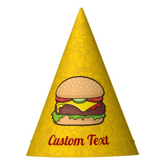 チーズバーガー パーティーハット (正面)