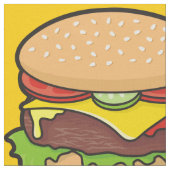 チーズバーガー ファブリック (クローズアップ)