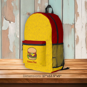 チーズバーガー プリントバックパック