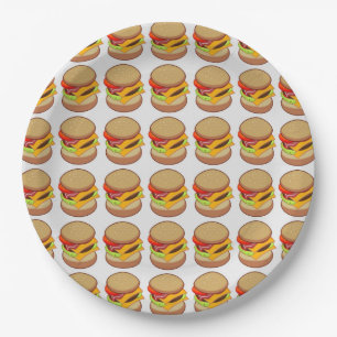 チーズバーガー ペーパープレート
