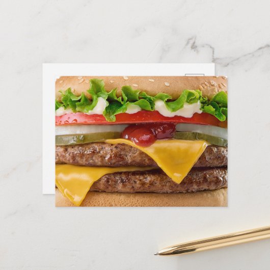 チーズバーガー ポストカード (正面/裏面インサイチュ)