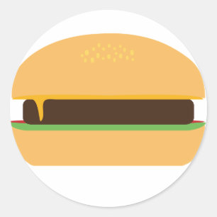 チーズバーガー ラウンドシール
