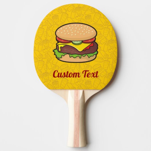 チーズバーガー 卓球ラケット (正面)