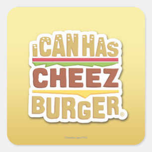 チーズバーガー(影)を持って行ける スクエアシール