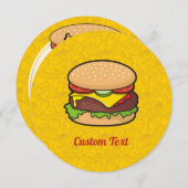 チーズバーガー 招待状 (正面/裏面)