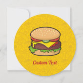 チーズバーガー 招待状 (正面)