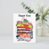 チーズバーガー#170229はがき ポストカード (スタンド正面)