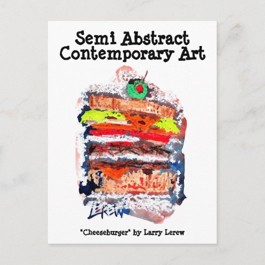 チーズバーガー#170229はがき ポストカード (正面)